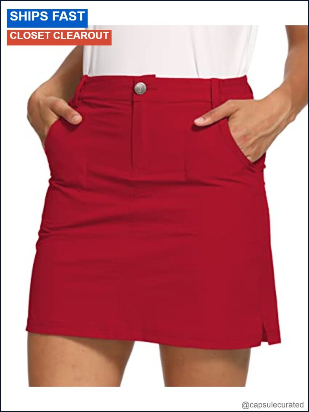 Women's Outdoor Skort Golf Skorts Active Athletic UPF 50+ Quick Dry with Pockets